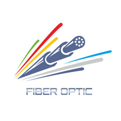 fiber optic logo bussines