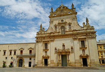 Fototapeta premium Chiesa matrice dei Santi Pietro e Paolo, Galatina, Lecce,Puglia,Italia