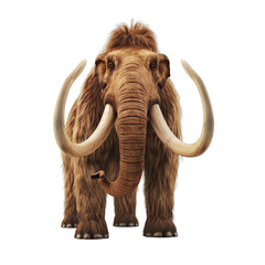 Obraz premium 3d Woolly Mammoth (again, not a dinosaur, but popular in prehistoric themes) isolated on the white background