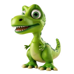Fototapeta premium 3d Dinosaur mascot isolated on the white background