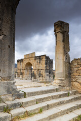 The Arch of Caracalla on the city's main street