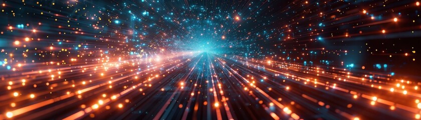 Fototapeta premium AI generating scripts for adventure films with thrilling plotlines, AI-generated scripts, action-packed content