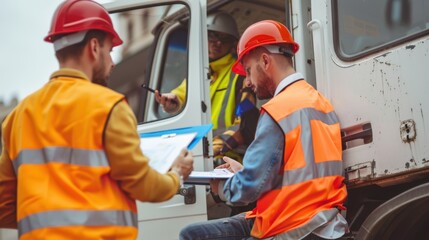 The construction workers' meeting