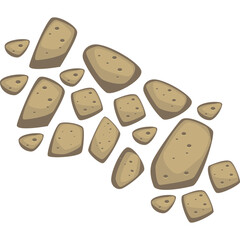 Pathway Stone Paving Pattern