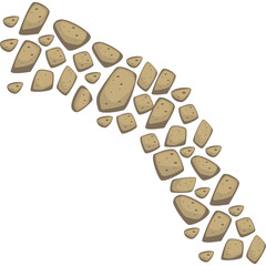 Pathway Stone Paving Pattern