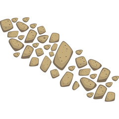 Pathway Stone Paving Pattern