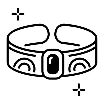 black and white bracelet icon clip art preview