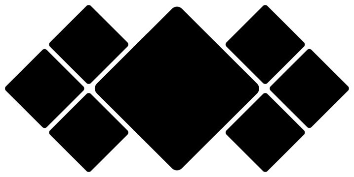 Set Pictures or photos frame collage abstract design. photo frames and digital photo wall template.