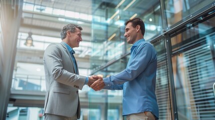 The handshake between partners