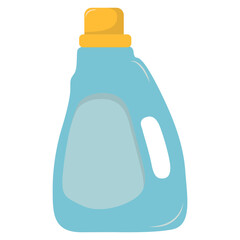 Cleaning Tools Clipart. Housekeeping Accessories. Isolated on White Background.