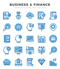 Business & Finance icon pack for your website. mobile. presentation. and logo design.