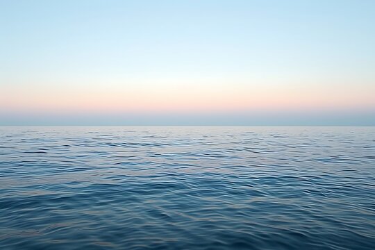 A minimalist interpretation of a calm sea at twilight