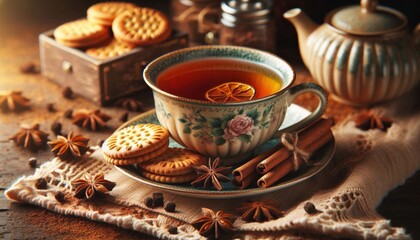 Fototapeta premium Cinnamon Tea