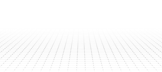 Line grid in 3d perspective technology wireframe background