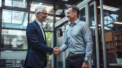 The business handshake agreement