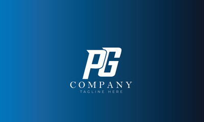 Obraz premium PG logo, Business logo, Gaming logo, Clothing logo, Letter logo
