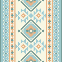 seamless pattern yellow background  with green triangle and orange stripe