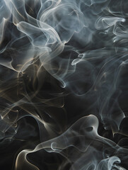 Fototapeta premium Abstract white smoke or steam swirls