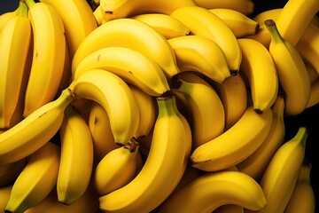 Close-up of ripe yellow bananas