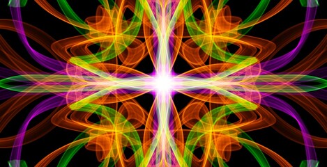 abstract kaleidoscope background waveing silk pattern art