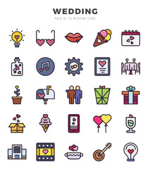 Wedding Icon Bundle 25 Icons for Websites and Apps