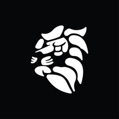 Head Lion Animal Wildlife Geometric Simple Modern Creative Design Logo