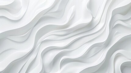 Fototapeta premium Abstract White Wave Pattern