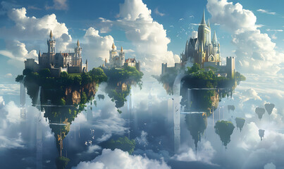 Fototapeta premium the vast sky and beautiful atmosphere