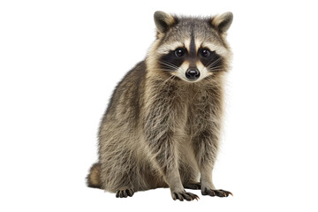 Obraz premium Raccoon isolated on transparent background