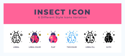 Insect set of vector icon. For web. and mobile app © Icon