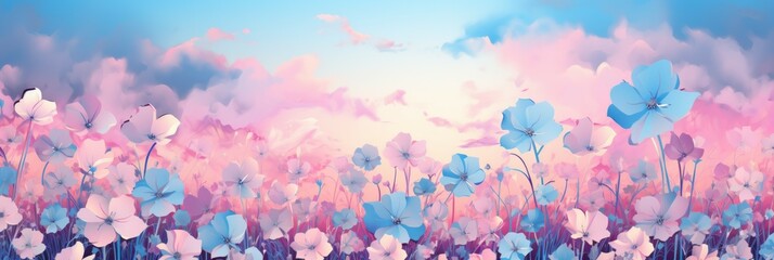 Floral Material Structure Background - Generative AI