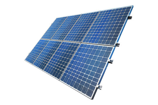 Solar panel isolated on transparent background
