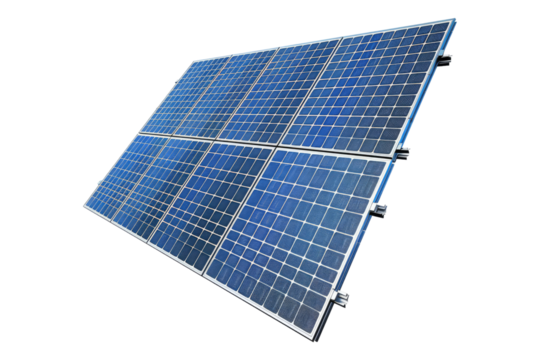 Solar panel isolated on transparent background