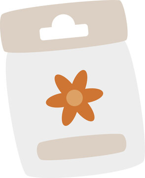 flower package beige background simple design clip art preview