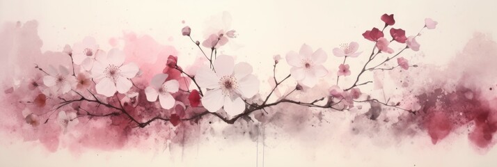 Watercolor Material Structure Background - Generative AI