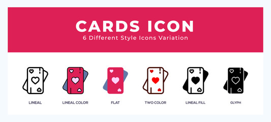 Obraz premium Cards symbol. logo. icon vector illustration.