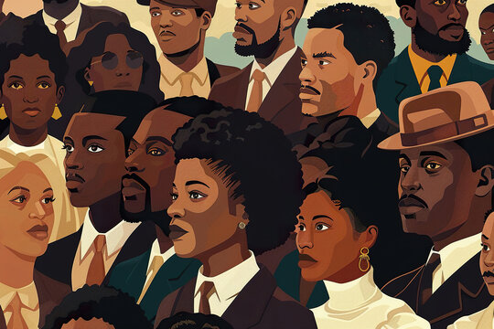 Black history month, generative ai image.