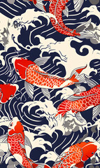 wallpaper, tiles or carpet cartoon illustrator, seamless pattern.