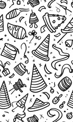 wallpaper, tiles or carpet cartoon illustrator, seamless pattern.
