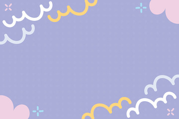 Cute abstract baby shower flat design illustration vector element background