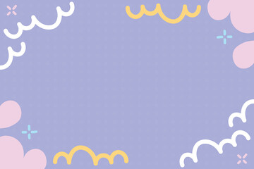 Cute abstract baby shower flat design illustration vector element background