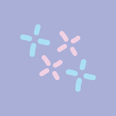 Cute abstract baby shower flat design illustration vector element