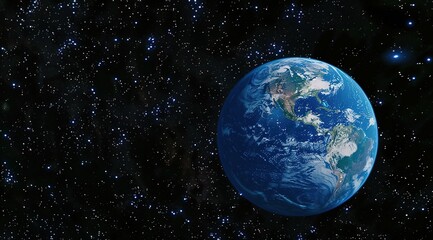 Naklejka premium earth in space