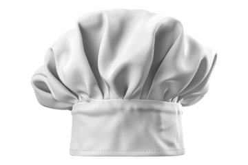 Chef toque sisolated on transparent background