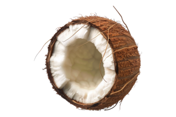 Coconut isolated on transparent background