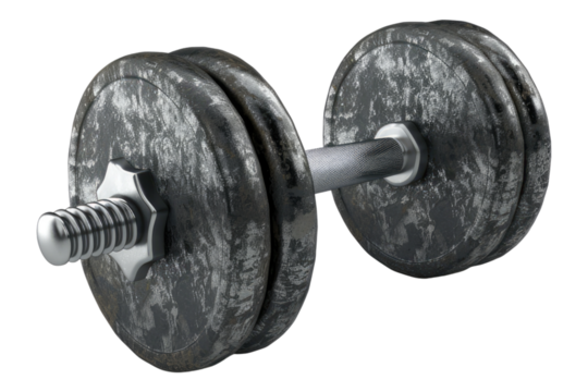 Exercise weight isolated on transparent background