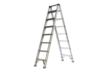 Metal ladder isolated on transparent background