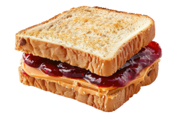 Peanut butter and Jelly candy isolated on transparent background