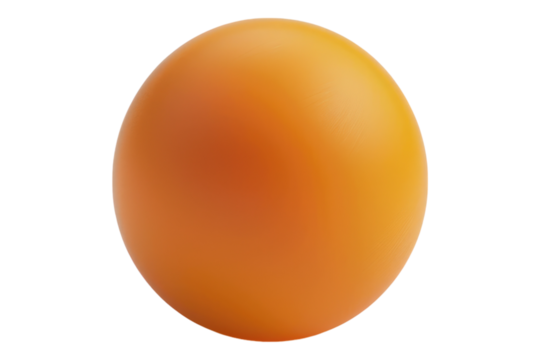 Table tennis ball isolated on transparent background - Powered by Adobe