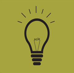 Simple lamp design vector illustration